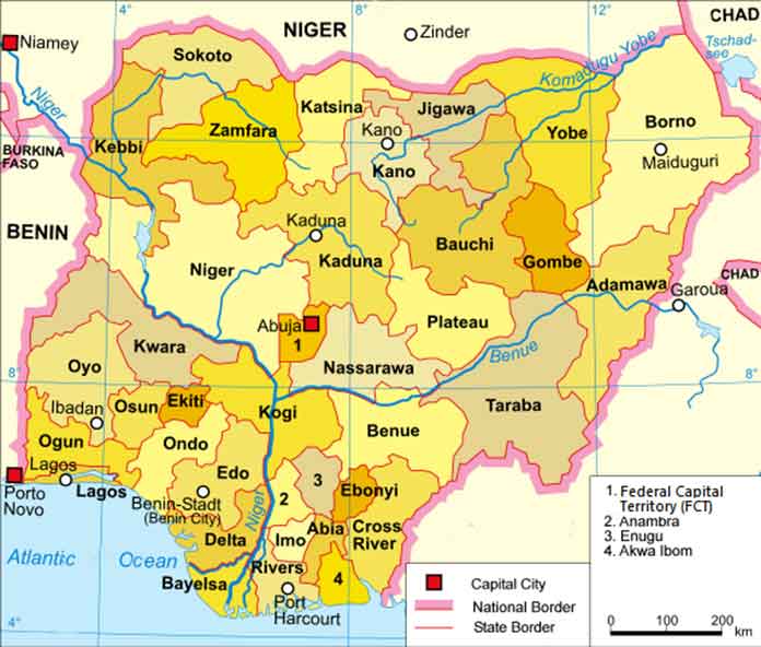 36 States of Nigeria, their capitals and why they are popular?